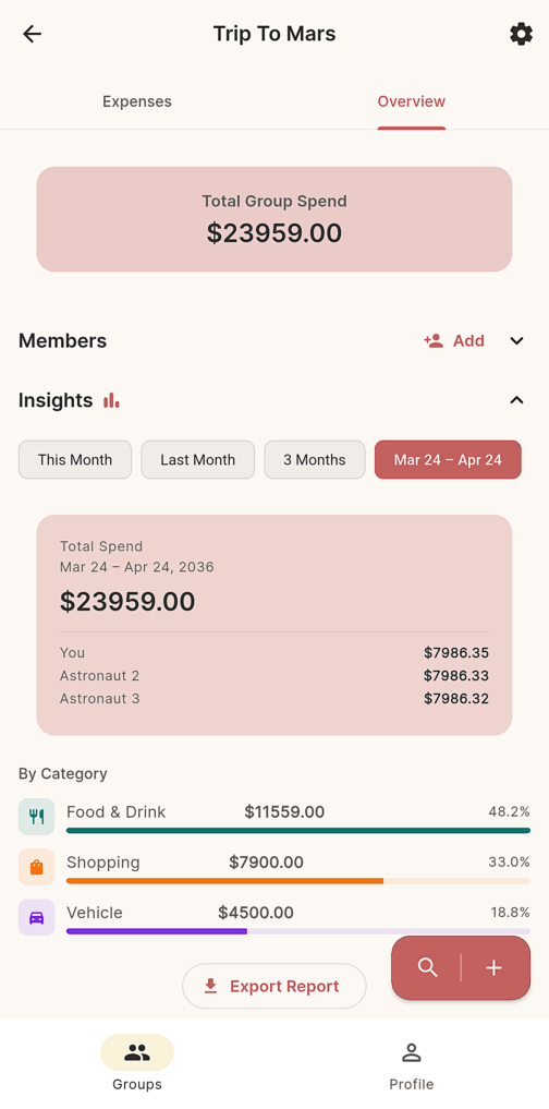 OweYo App Screen List